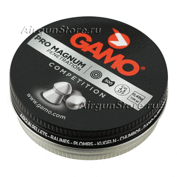 Пули Gamo Pro Magnum 0,49 гр, 4,5 мм, 500 шт в жестяной банке