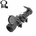 Оптический прицел UTG Leapers 3-9x32 Mini (AO, Подсветка, Mil Dot, 25,4мм) [SCP-M392AOLWQ] + кольца Weaver, средние