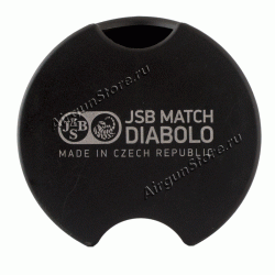 Футляр пластиковый для банки JSB, диаметр 65 мм, чёрный, с логотипом
