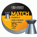 Пули JSB YELLOW MATCH DIABOLO Middle Weight 0,520g 4,50mm 500шт