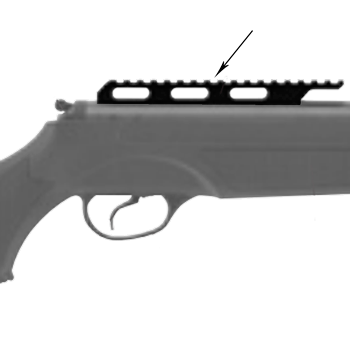 Планка Weaver 185мм для Hatsan SpeedFire пример установки на винтовку