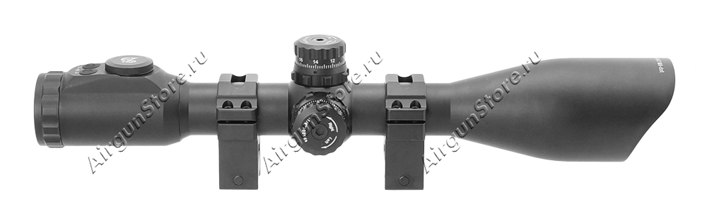 
                Длина оптического прицела Leapers 10x50 – 350 мм
                