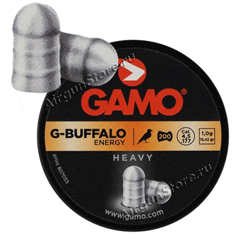 Пули Gamo G-Buffalo 1,0 гр 4,5 мм 200 шт