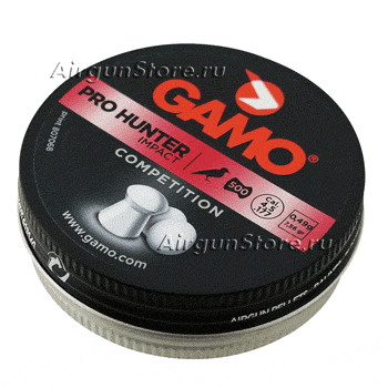 Пули Gamo Pro Hunter 0,49 гр, 4,5 мм, 500 шт в жестяной банке