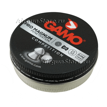 Пули Gamo Pro Magnum 0,49 гр, 4,5 мм, 250 шт в жестяной банке