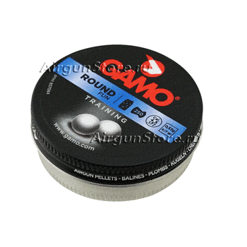 Пули Gamo Round 0,53 гр, 4,5 мм, 250 шт, упаковка - банка