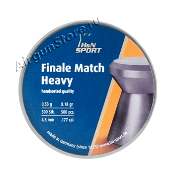 Пули H&N Finale Match Heavy 0.53 гр купить в интернет-магазине
