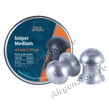 Пули H&N SNIPER Medium 0,55g 4,50mm 500шт