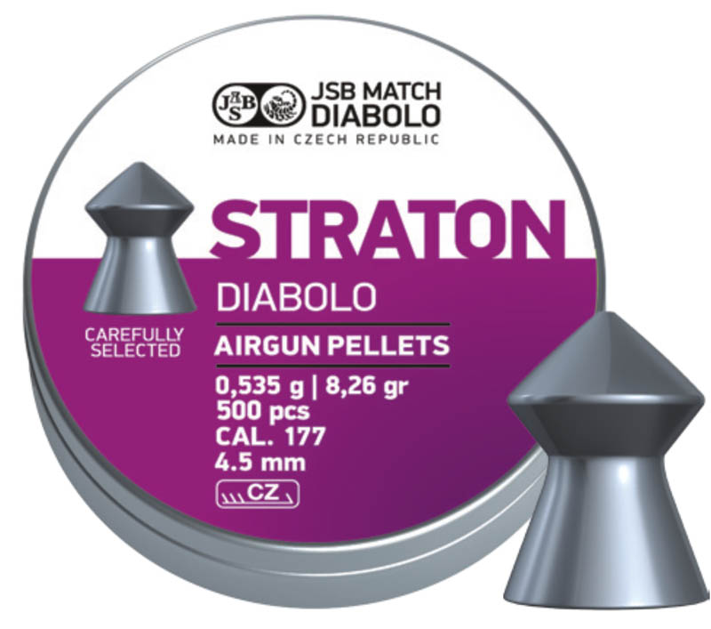 
Пули JSB STRATON DIABOLO 0,535g 4,50mm 500шт
			