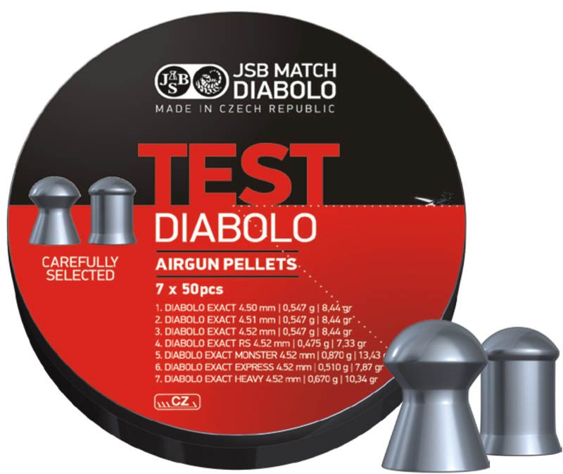 
Пули JSB TEST DIABOLO 4,5Xmm 7видов 350шт (Пробник)
			