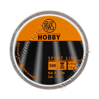 Пули RWS HOBBY 0,45g 4,5mm 500шт