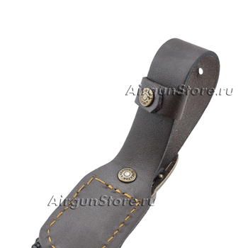 Кожаный ремешок для крепления ремня на антабки ружья, ширина петли 23 мм