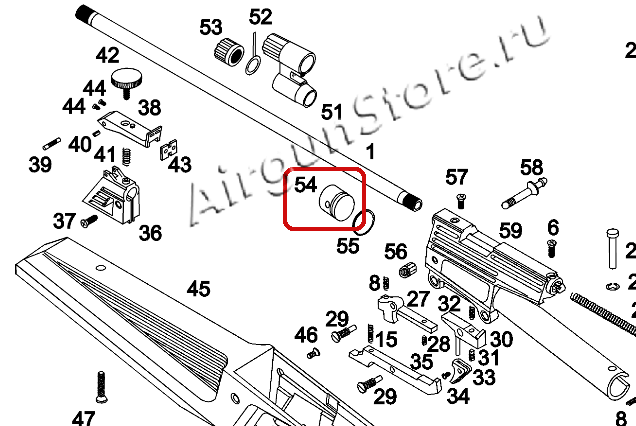 Заглушка передняя (дно) компрессора для ИЖ-60/61 (Иж-60Р 1-1), оригинал [Иж-60Р 1-1], деталь увеличено